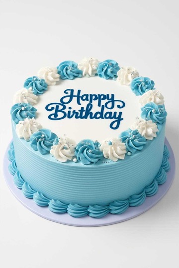 8" single layer whipped cream