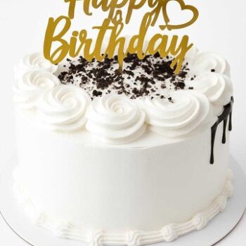 8" 2 layers whipped cream