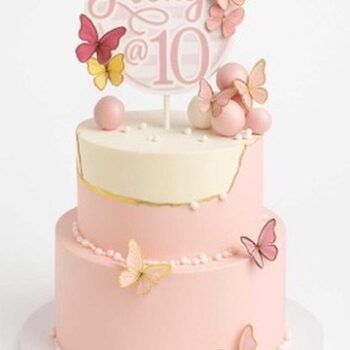 12" and 8" Italian meringue butter cream