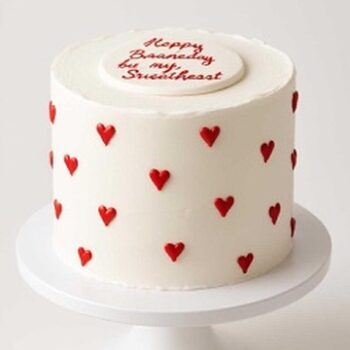 8" 3 layers whipped cream